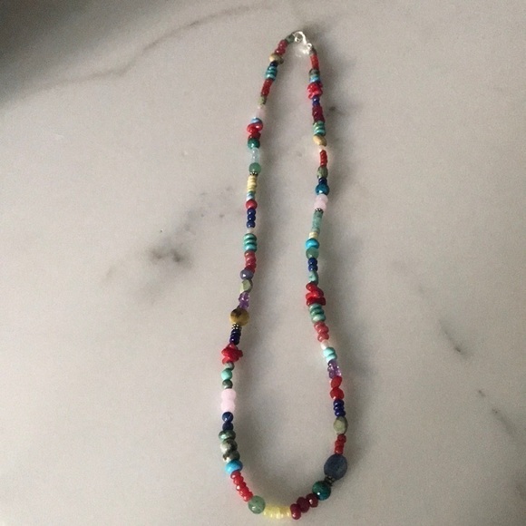 Sundance Semi Precious Stone & Pearl Necklace—Turquoise—Beautiful!!  New! - Picture 4 of 9